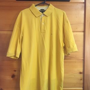 [Tommy Hilfiger] men’s yellow polo short sleeve